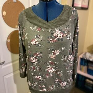 Lightweight Floral Sweater